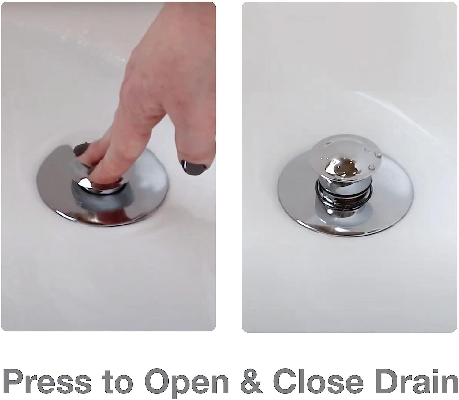 Danco 10528 EZ Drain Cover for Bathtub, Chrome 4.6 x 4.4 x 5.9 inches eBay