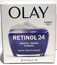Olay Regenerist Retinol 24 Night Face Moisturizer - 1.7oz FRAGRANCE FREE  (NEW)
