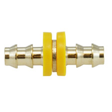 1/4" Push On Hose Barb Splicer/union Brass Fittings 30300 Pack Of 10 