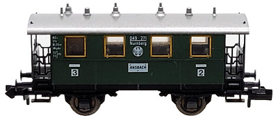 N Fleischmann Piccolo 8052 K DRG 2nd/3rd CL 049 271 Nurnberg Ansbach pass car