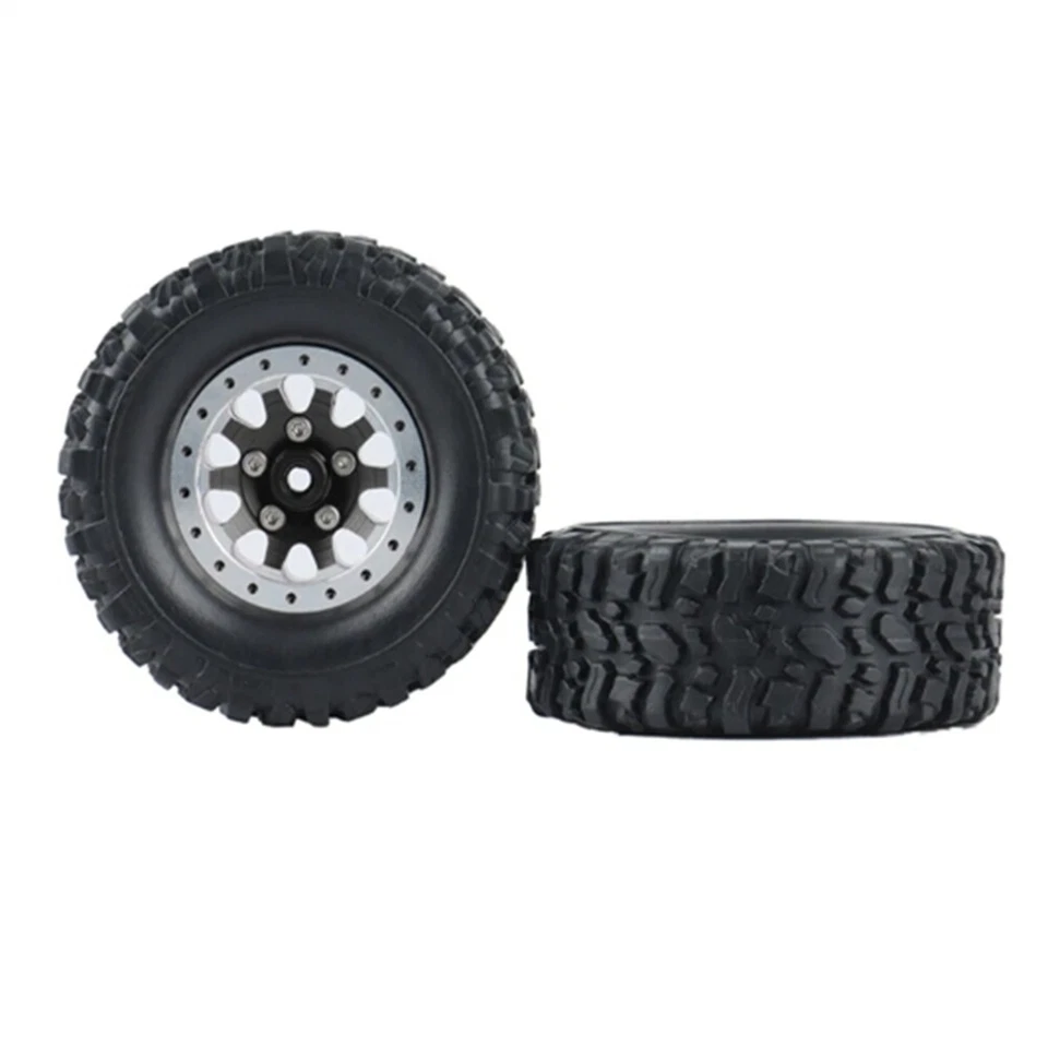 Beadlock Wheel Hub Wheel Rim Rubber Tire For WPL C14 24 B14 B24 B36 MN D90 MN99S - Image 3 of 4