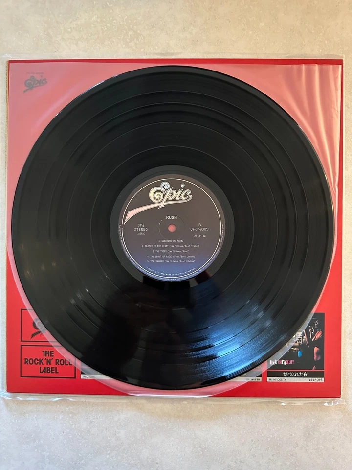 Rush & REO Speedwagon - Special DJ Copy - EX 1981 Epic Japan PROMO vinyl LP - Image 4 of 4