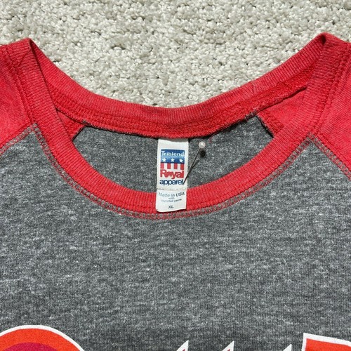 Red Team 5017 PNW Unity Solidarity Vision Tour Raglan Red Gray Adult Extra Large - Picture 3 of 12