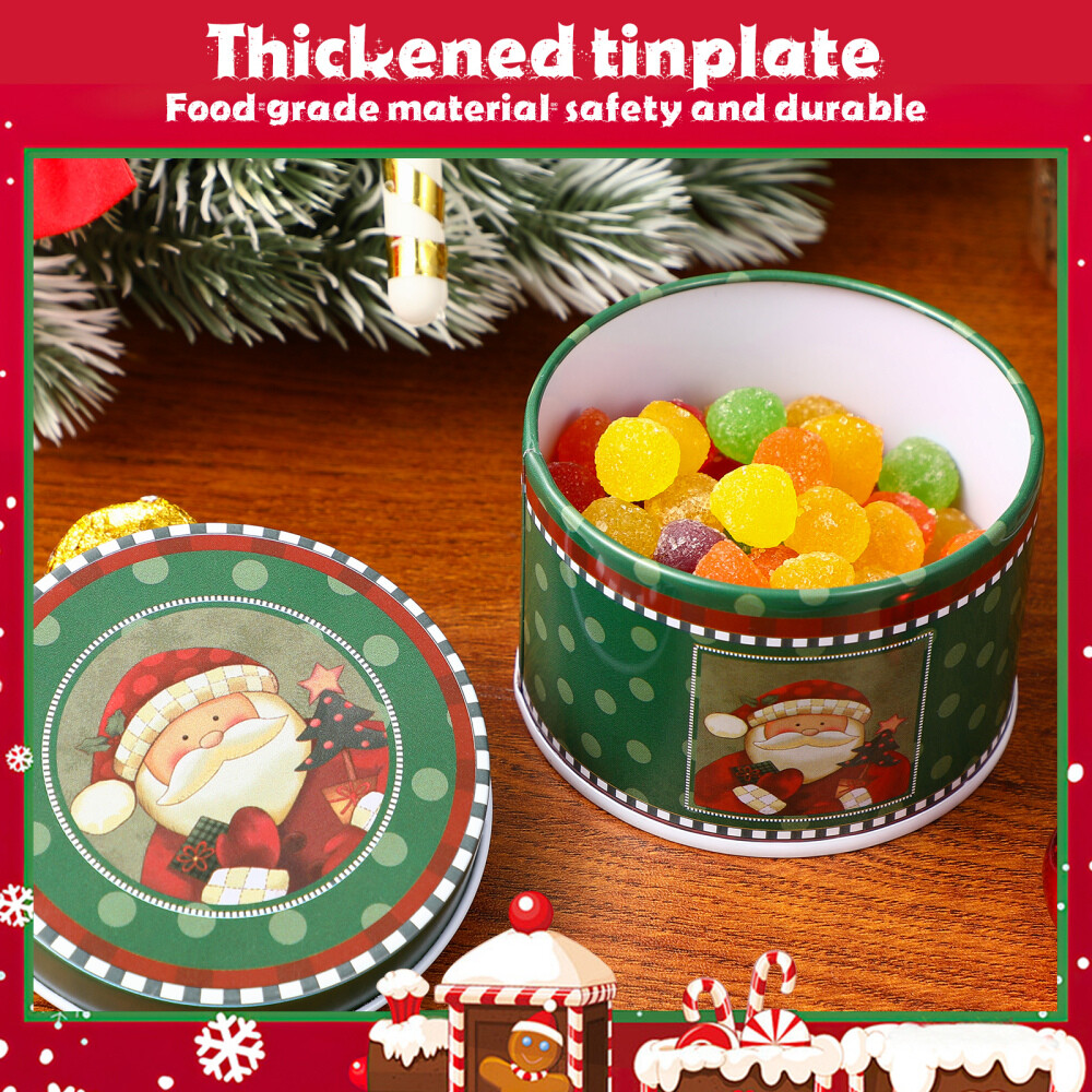 Christmas Cookie Containers Christmas Candy Boxes Tin Cookie Snack Jars