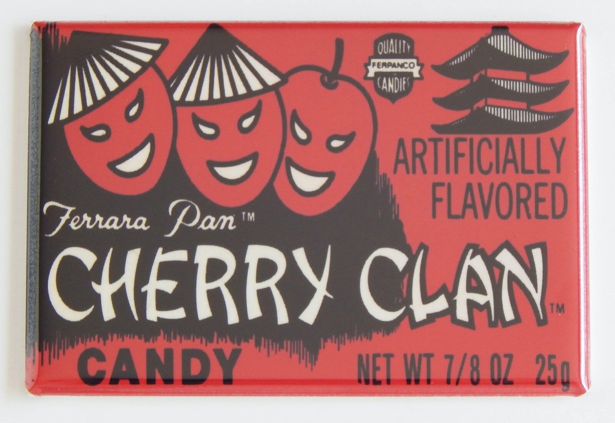 Cherry Clan Candy FRIDGE MAGNET box label wrapper | eBay