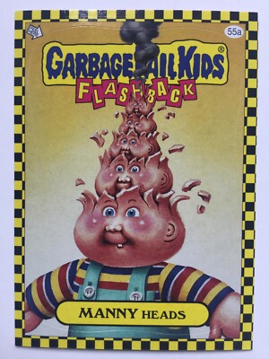 Garbage Pail Kids Topps Sticker 2010 Flashback Serie 1 Manny Heads 55a