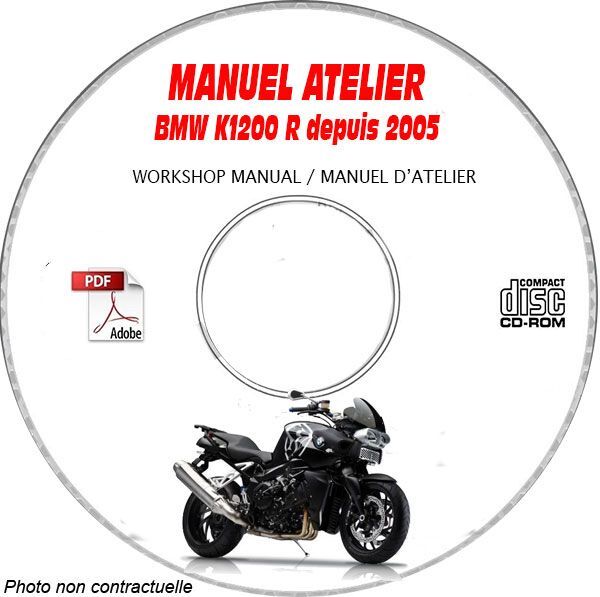Rvision de K1200 R 2005 guide d'entretien complet sur support DVD