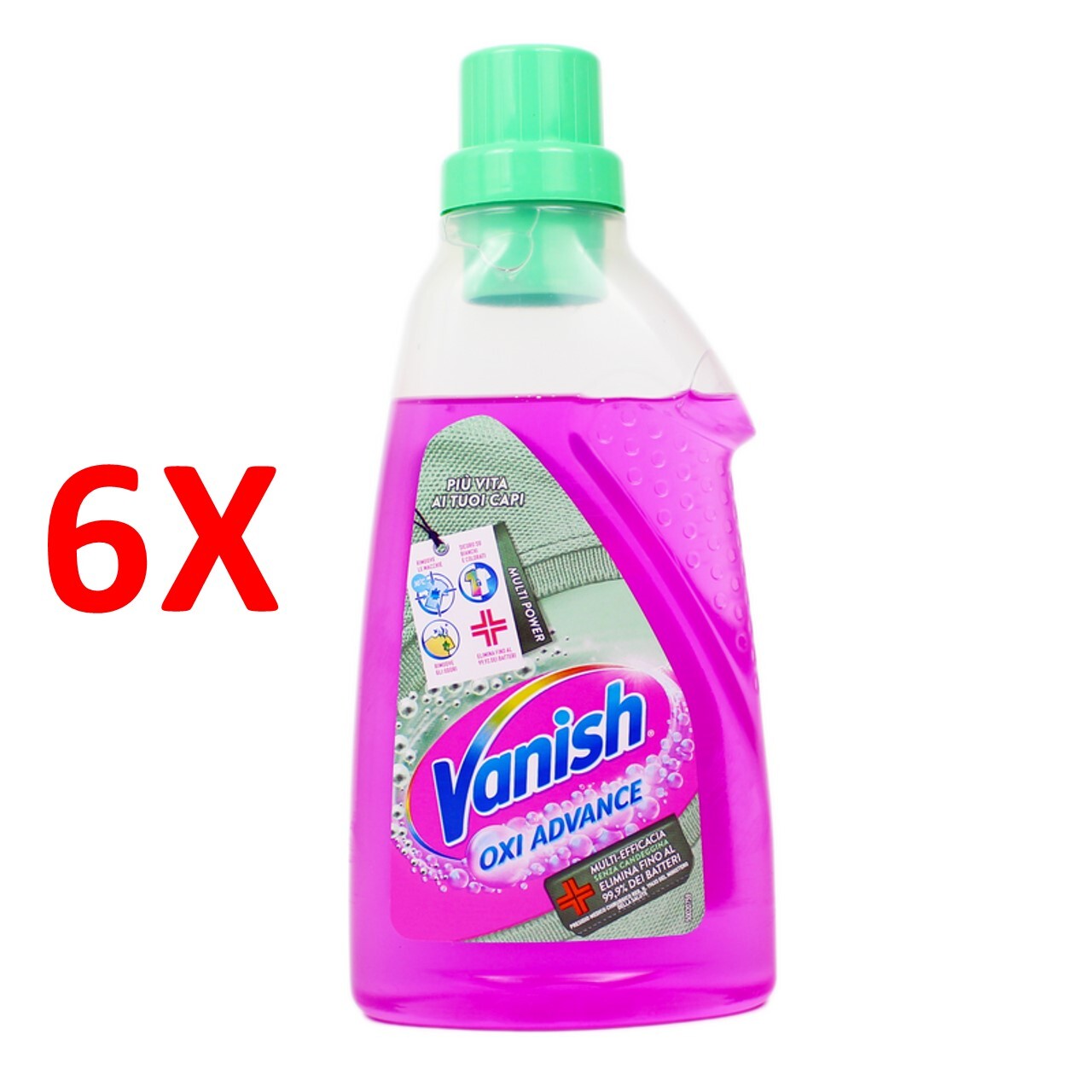 6 X Vanish Smacchiatore Oxi Advance Hygiene 725 Ml