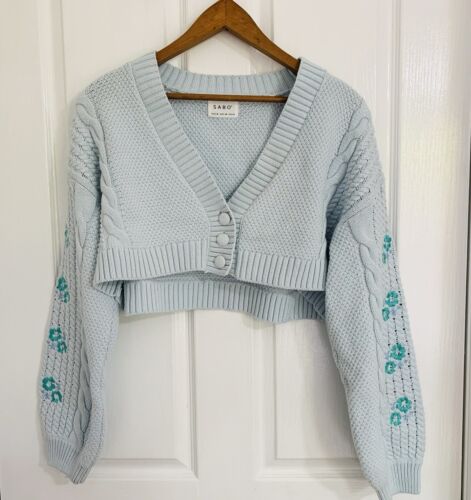 Sabo Skirt Gabbi Knit Cardi & Shorts Set Size S/M Sold Out - Picture 8 of 14
