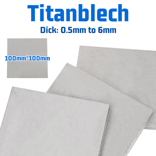 Lamiera Titanio TC4/GR5 100x100x0.5mm &ndash; Lastra In Lega Di Titanio Spessore 0.5mm
