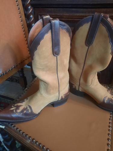 Stivali da cowgirl marroni Marlboro da donna in pelle taglia 7 - Foto 4 di 15