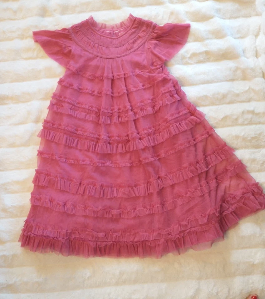 мини boden девочек 11-12 лет розовый трепетать платье  - Изображение 4 из 4