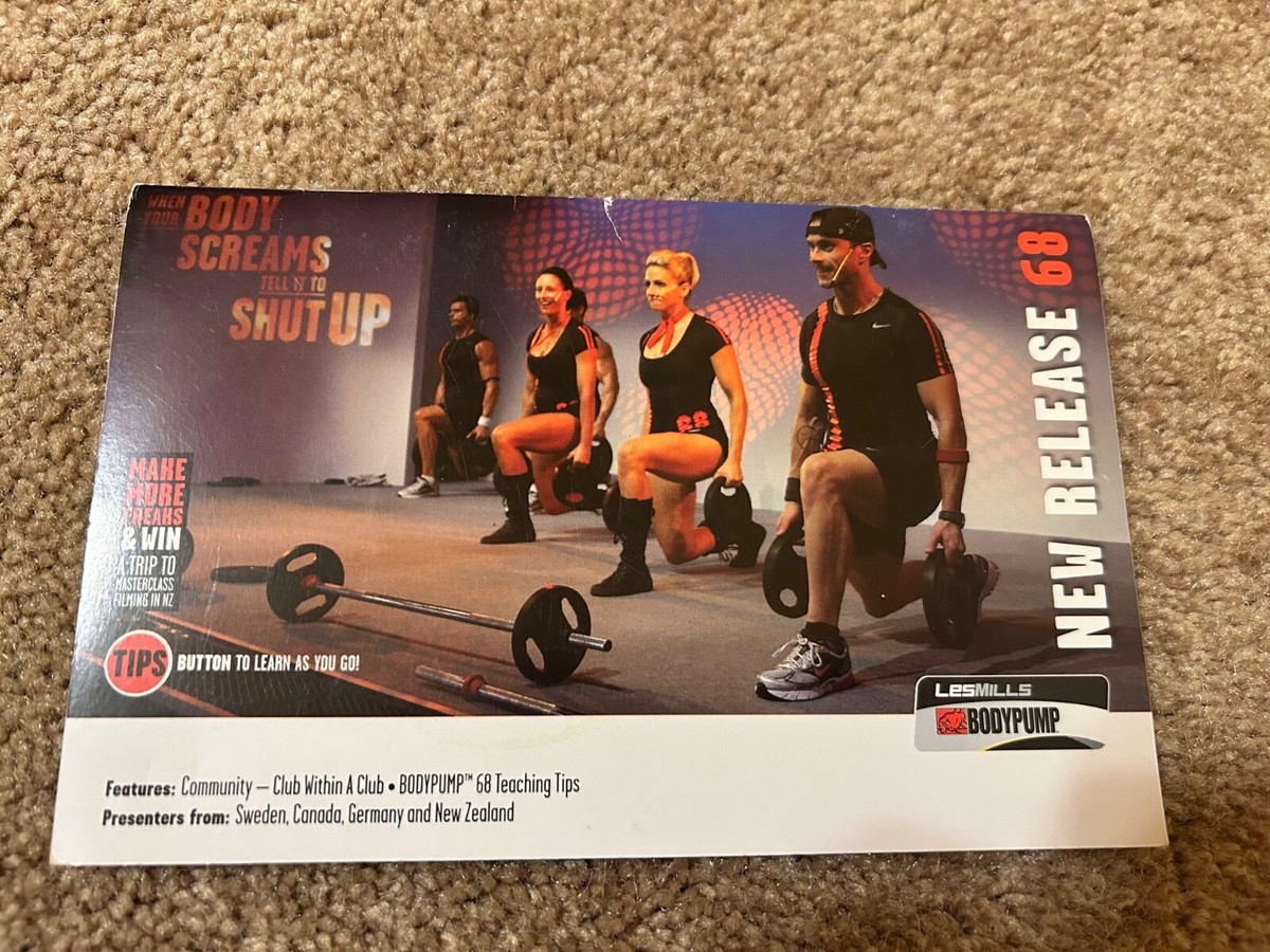 LesMILLS レズミルズ BODYPUMP No.79.81.82.83CD Les Mills BODYPUMP Body Pump 79 DVD + CD + Notes Strength