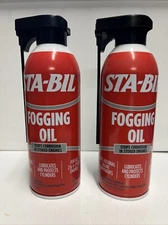 Lot Of 2 STA-BIL 22001 Fogging Oil Stops Corrosion In Stored Car & Auto Engines