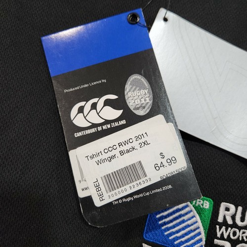 Rugby World Cup 2011 T-Shirt Size 2XL World Cup Collection BNWT Polyester - Picture 7 of 9