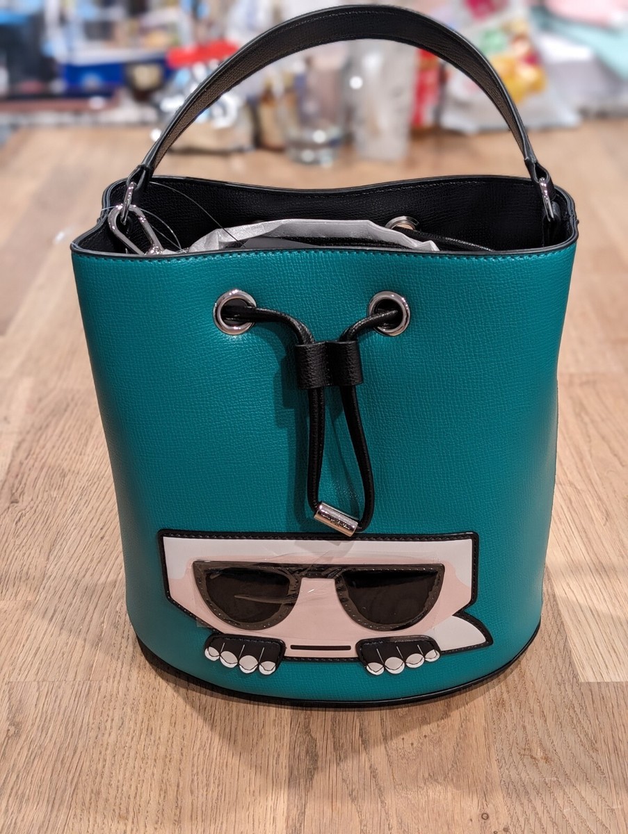Karl Lagerfeld Paris Maybelle Logo Crossbody Bucket Bag Karl  display picture 3