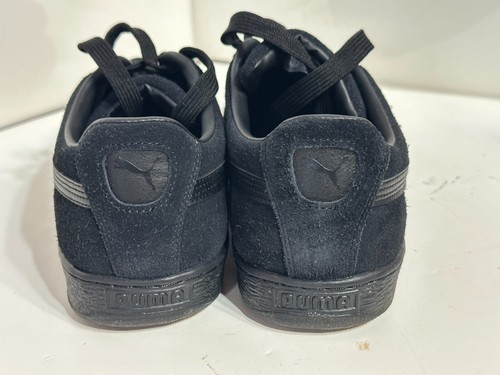 PUMA Classic Suede Triple Black Lifestyle Sneakers 356328-01 Mens Size 12 - Picture 5 of 9