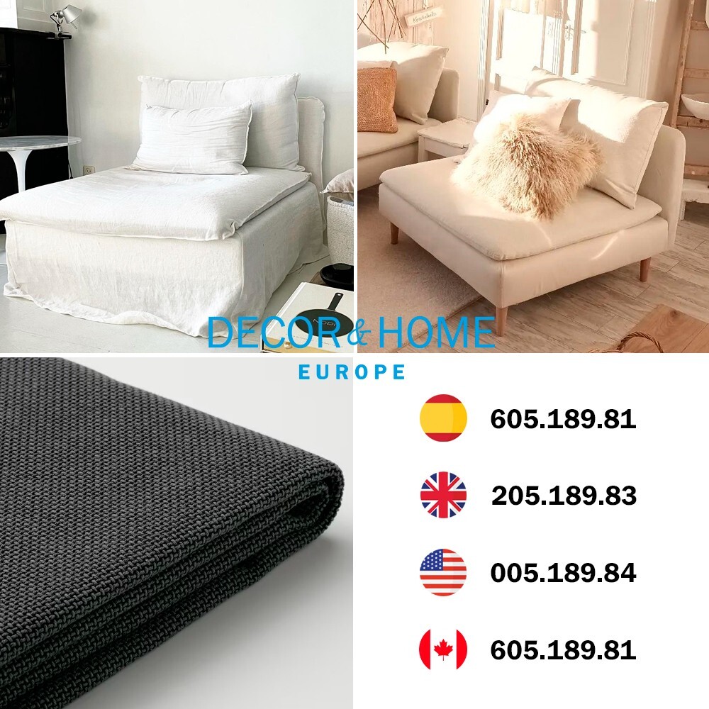 IKEA SÖDERHAMN Cover for 1-seat section Fridtuna dark gray