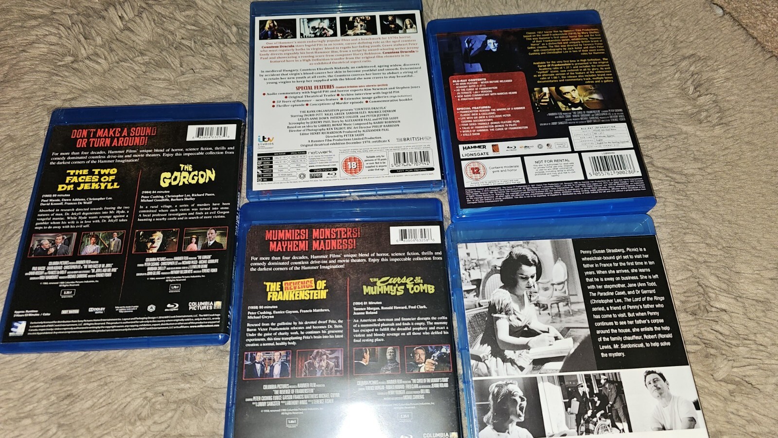 Hammer Horror Bluray Job Lot / 8 Films eBay