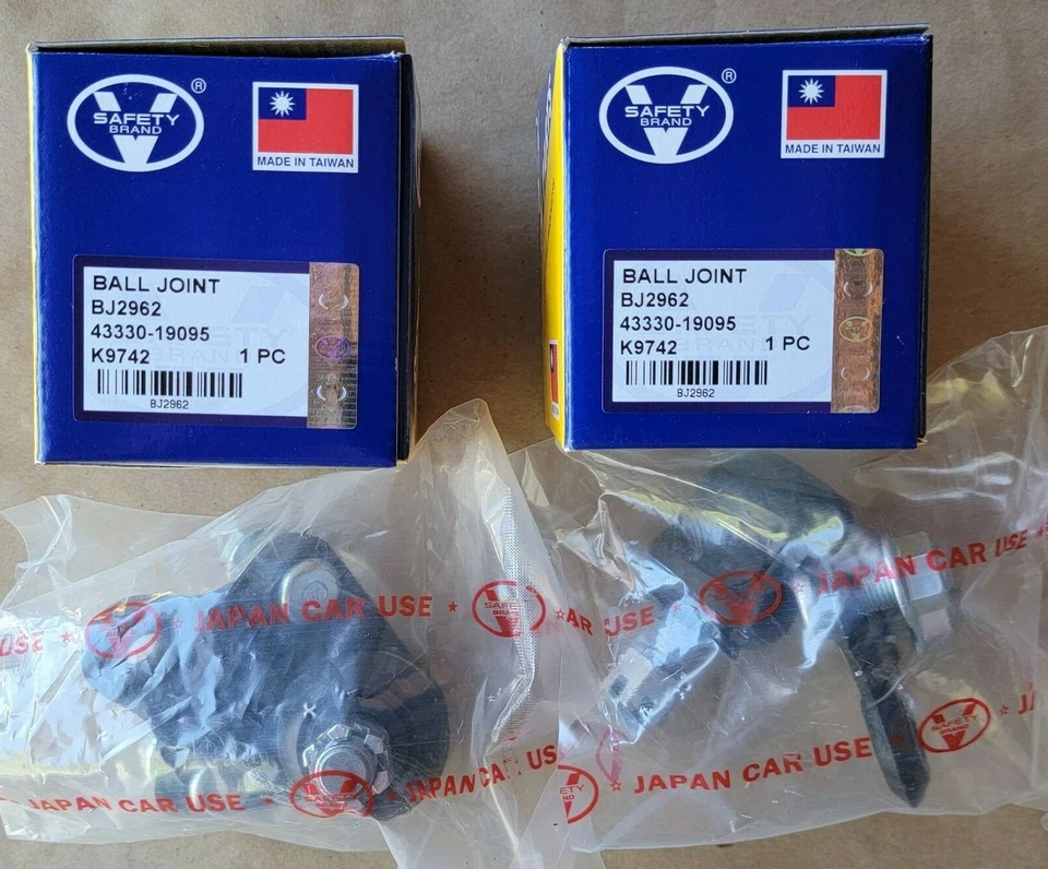 Kit de juntas esféricas inferiores de suspensão dianteira 2 peças para Toyota Corolla Geo Prizm 93-95 - Imagem 4 de 4
