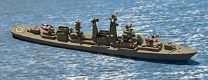 1/1250 Delphin D 25 KASHIN, Project 61 Russian Guided Missile Destroyer 1964