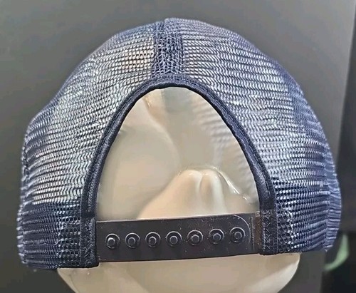 Vintage NOS Denim Mesh Blank SnapBack Hat Made In USA Park Place Brand - Picture 4 of 9