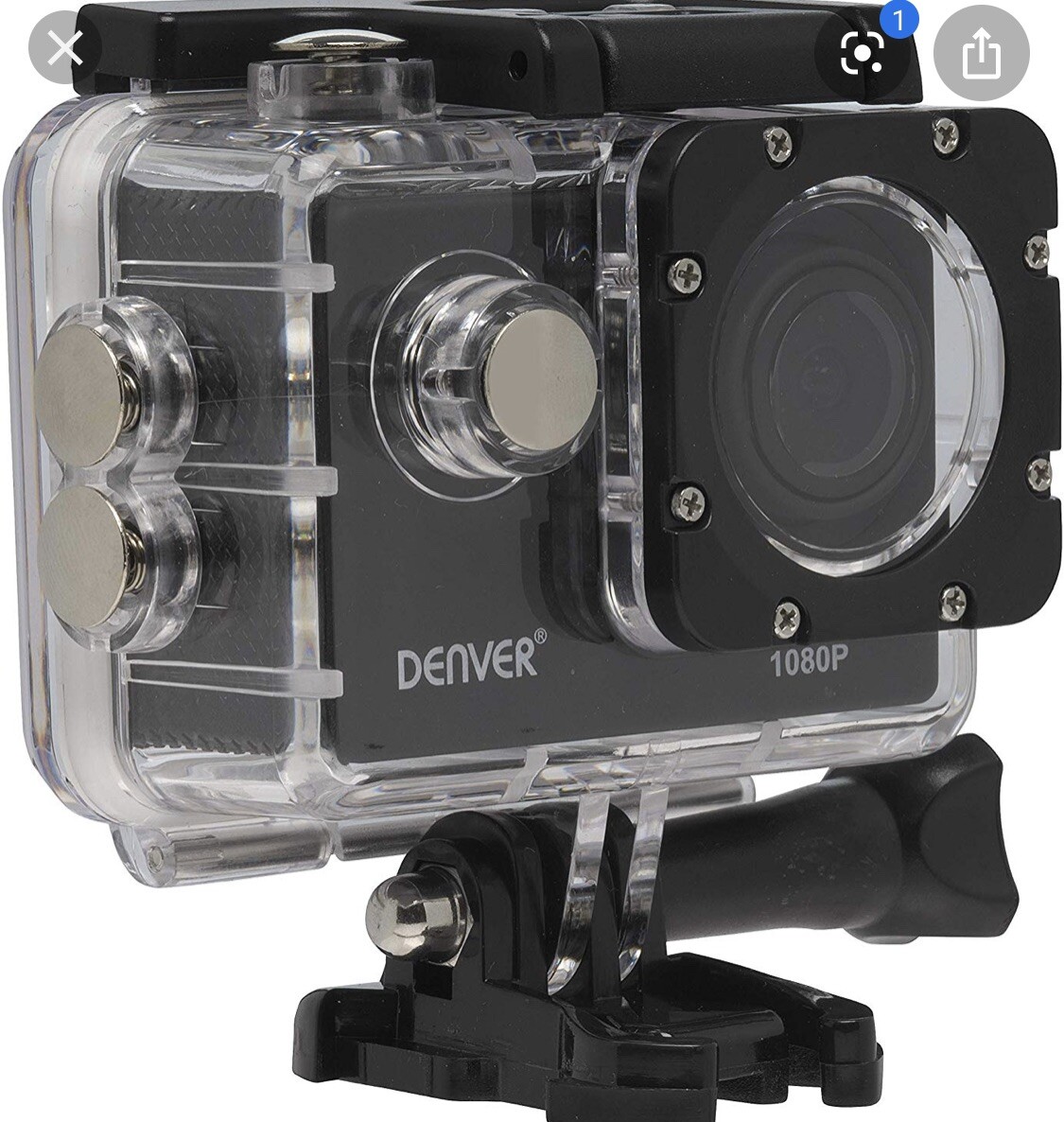 Camara Deportiva Denver Electronics ACT-1015 Sumergible Con Accesorios ENVÍO 48h
