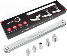 Offset Extension Wrench Ratchet Tight Reach 5 Adapters Socket Included