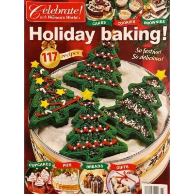 HOLIDAY BAKING woman's world 117 RECIPES breads CUPCAKES cakes BROWNIES cookies