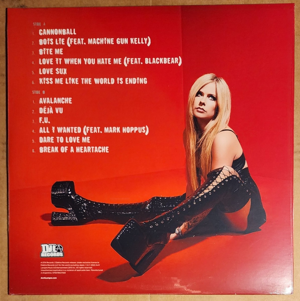 Avril Lavigne: Love Sux - New 1 LP Exclusive Orange Vinyl | eBay