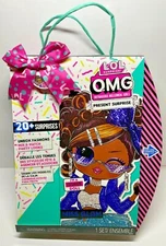 LOL Surprise OMG Present Surprise Fashion Doll Miss Glam with 20 Surprises