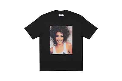 PALACE SKATEBOARDS x WHITNEY HOUSTON sz L black T-shirt New Winter 2020