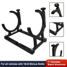 7 Aluminum Nitrous Oxide Single Bottle Holder Bracket Black Anodized 7 Aluminum Nitrous Oxide Single Bottle Holder Bracket Black Anodized