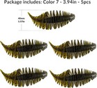 3.94" color 7 green Bait Soft Plastic Lures Freshwater Fishing Green Pumpkin