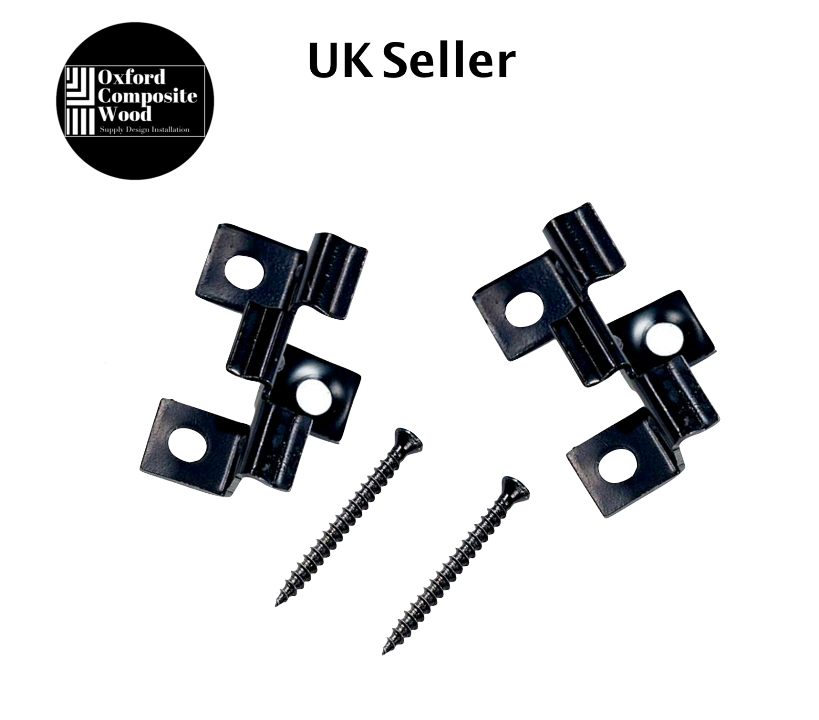 Composite Decking T Clips Hidden Fasteners Fixing Fitting WPC Deck