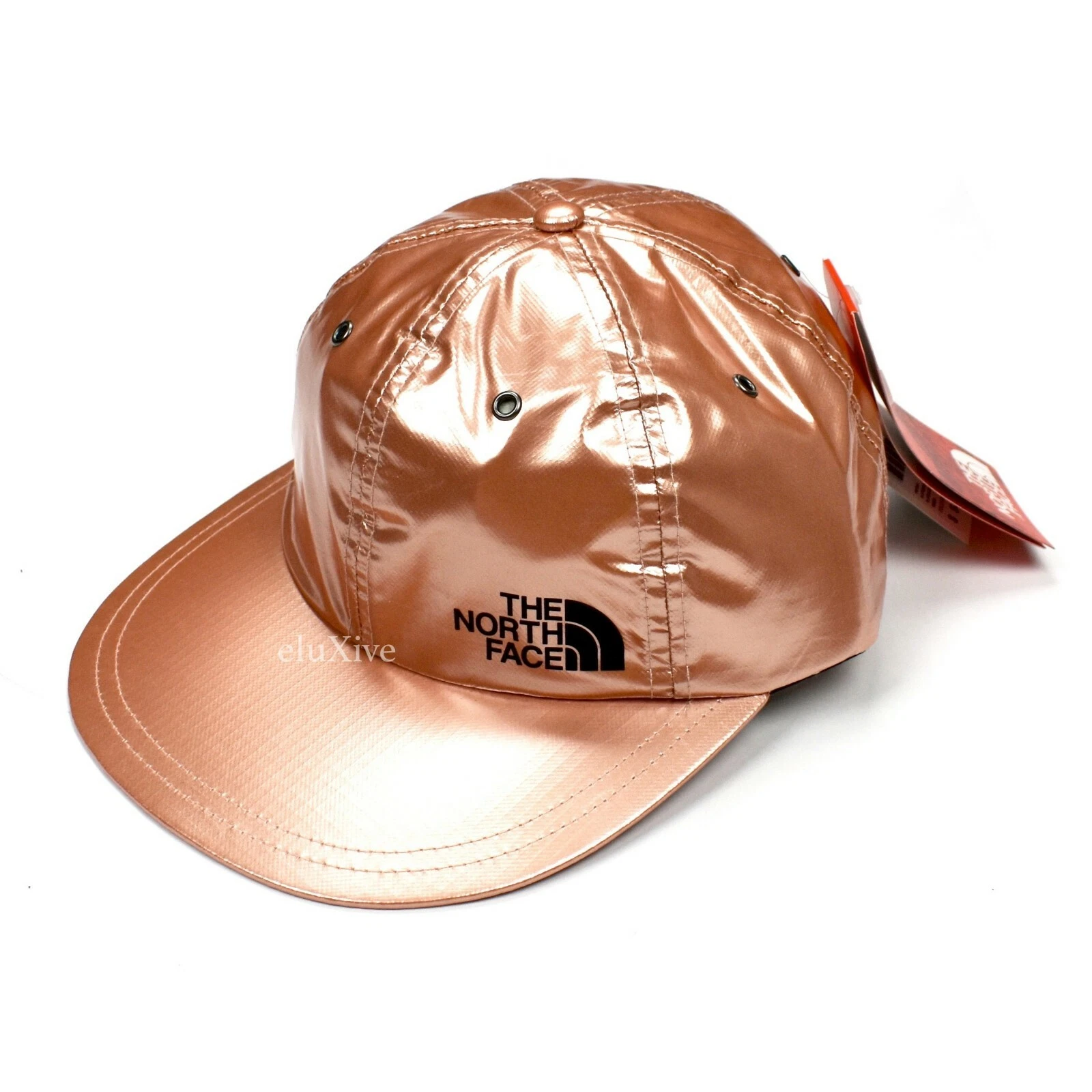 Casquette chapeau homme Supreme The North Face logo or rose métallique neuf avec étiquettes SS18 AUTHENTIQUE