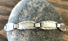 Retired James Avery RARE  Silver Fancy Link Bracelet Hidden Clasp NEAT Piece! 