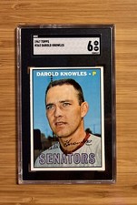 1967 Topps Baseball #362 Darold Knowles SGC 6 EX NM