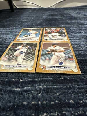 2022 Topps Series 2 Gold Border Lot 6 /2022 Walker Buehler Gausman Sheffield +