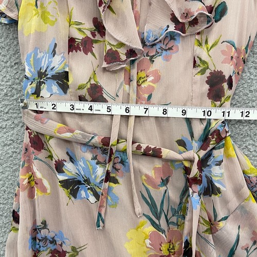 Abito Band Of Zingari Donna Taglia XS Floreale Midi Blush Rosa Flowy Giardino Delizioso - Foto 16 di 17