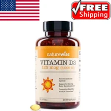 Vit D3 5000Iu (125 Mcg) 1 Year Supply for Healthy Muscle Function, and Immune Su