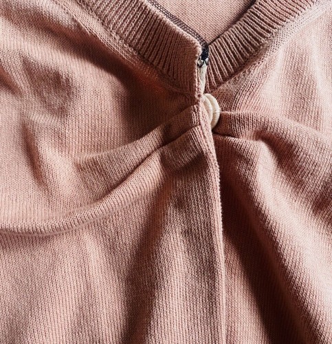 No. 21 Blush Pink V Neckline Sweater Cardigan NWT SZ 2 - Picture 5 of 8