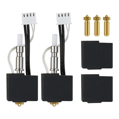 2PCS 0.4MM 3D Printer Kobra S1 Assembled Extruder Hotend Kits- Kobra S1 Combo Ho
