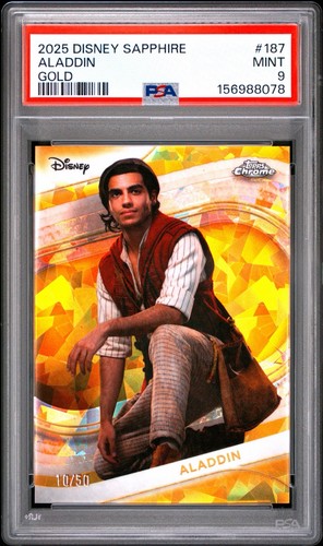 Aladdin [Padparadscha] #187 2025 Topps Chrome Disney card
