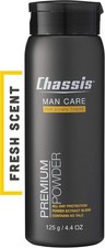 Chassis Premium Body Powder for Men, Whole Body Deodorant, Odor-Absorbent