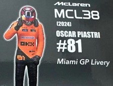 OSCAR PIASTRI 1/24 Figure ONLY NEW LOOSE 2024 MIAMI F1 McLaren MCL38 Bburago