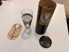 Ritzenhoff Michael Sieger Wheat Beer Glass 1998 "Auge" (22934) Boxed + Coasters