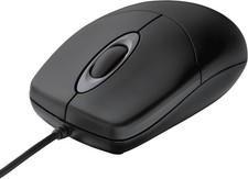 Image of Trust TM-100 Wired Mouse USB Type-A Optical 1000 DPI Ambidextrous – Black