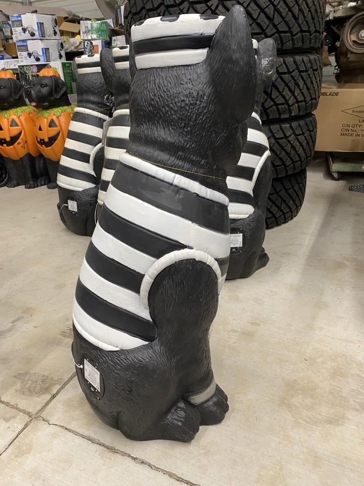 2025 Home Depot 2.5 Ft French Bulldog Halloween Dog Prisoner with Skull ...