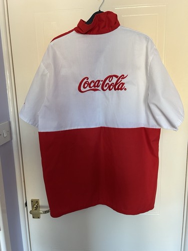 Rare Coca Cola Bowling Shirt Superbowl Size Large - XL 48” Chest Red And White - Picture 8 of 8